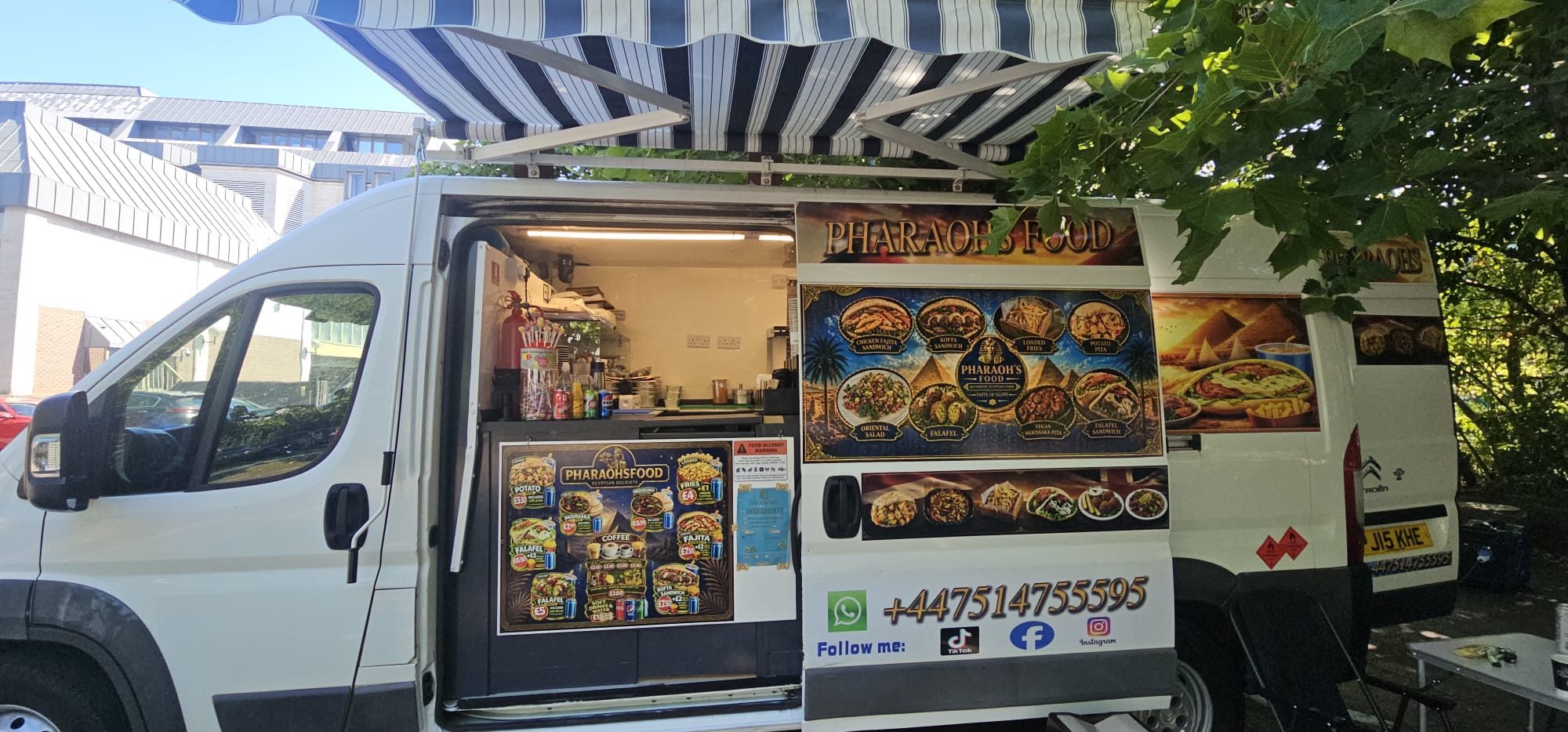Pharaoh's Food truck ready to serve customers