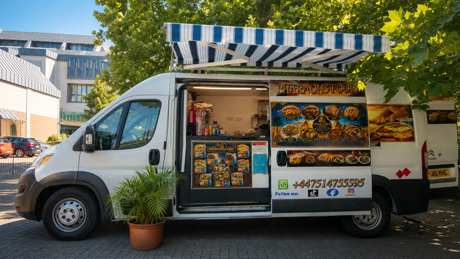 Pharaoh's Food van serving from its Maidstone location